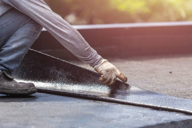 Professional Basement Waterproofing technician working in Mansfield, OH